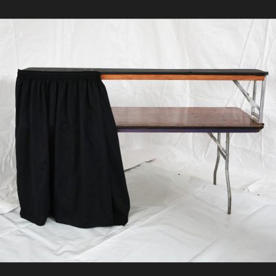 6 foot bar with riser and skirt