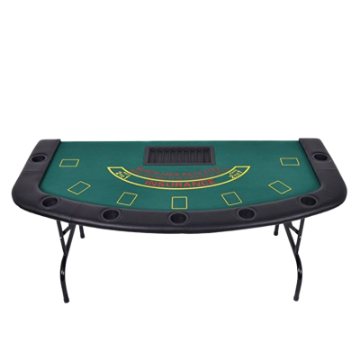 A blackjack table.