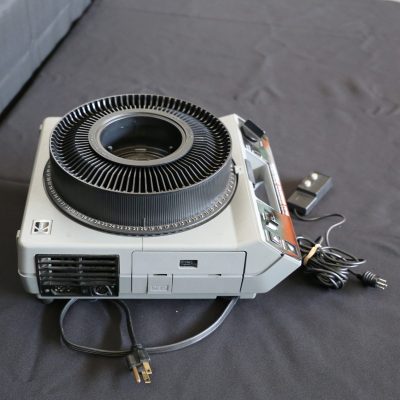 slide projector side