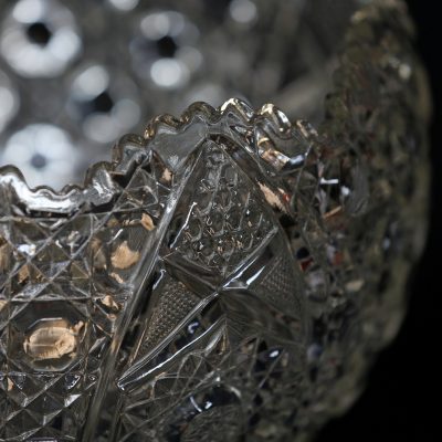 punch bowl glass detail