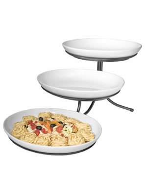 3 tier Oval Tray with Stand