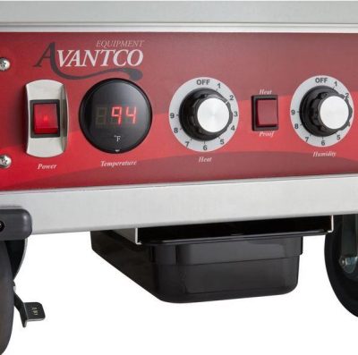 Avantco electric heated proofing rack dials