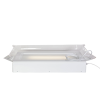 A tray for ice with lights in the bottom.
