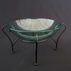 glass bowl with stand round