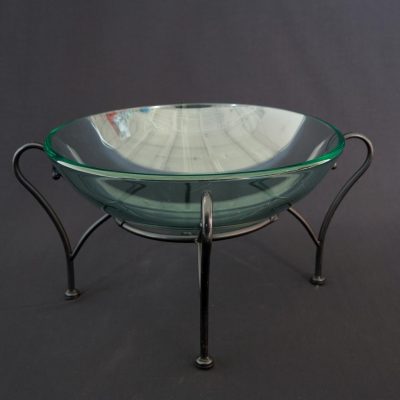 glass bowl with stand round