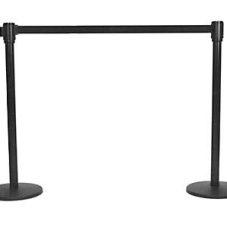 black-stanchion-retract rental