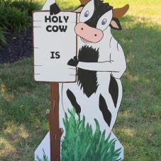 holy cow birthday lawn sign