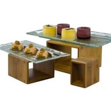 Dark Bamboo Food risers