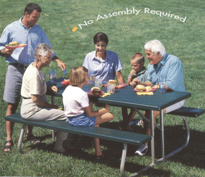 folding picnic table rental