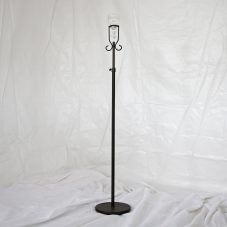 freestanding bronze teardrop candelabra single