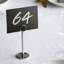 chrome table number stand