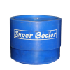 A small blue super cooler.