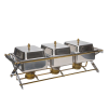 A chafer with three 4qt sections.