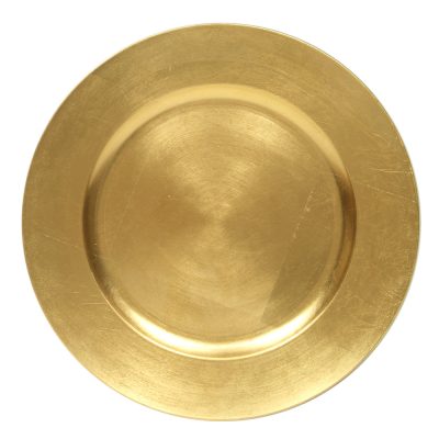 charger gold acrylic rental plate