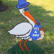 its a boy stork lawn sign
