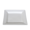 A white square B&B china plate 6 inches