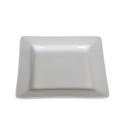 white square 7in dessert plate rental