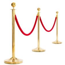 stanchion brass rental