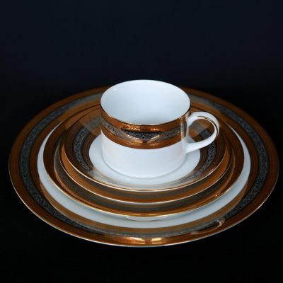 Elegance china pattern rental plates set