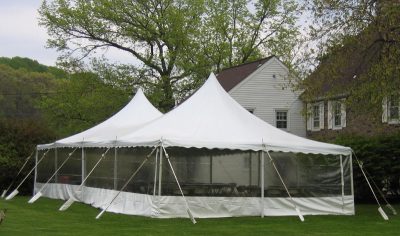 Professionally installed 20 x 40 pole tent