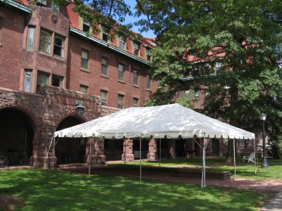 20x30 frame tent hill school