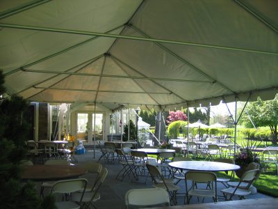 20x40 frame tent interior