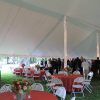 40x80 pole tent fundraiser interior