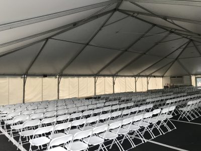 50x frame tent seating