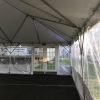 double door inside tent