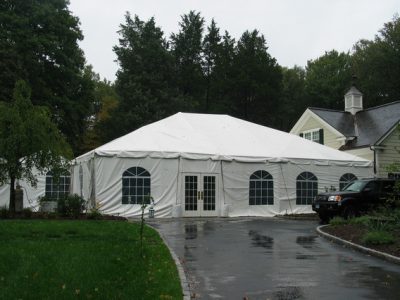 rental tent door