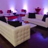 indoor rental furniture lounge setup