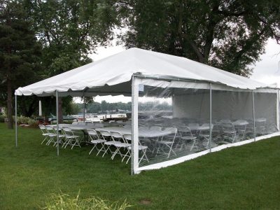 rental tent sides clear