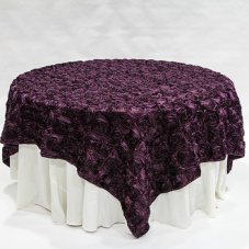 Aubergine Rosette linen rental