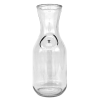A 1L wine carafe with a decorative circular design on the front.