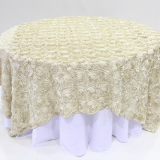 Ivory Rosette linen rental