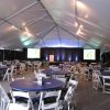 Janssen corporate product release meeting tent rental