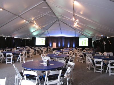 Janssen corporate product release meeting tent rental