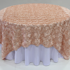 Soft Pink Rosette linen rental