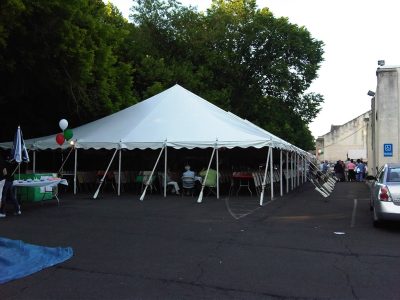 Sons of Italy festival tent rental 40x80 pole tent