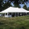 backyard tent wedding 40x80 pole