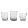 Three old fashion glasses; 8oz, 12oz, and 8oz flared.