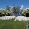white resin chair rental wedding seating