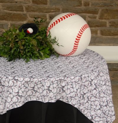 Baseball themed linen