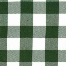 Green check linen