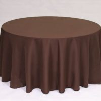Solid Chocolate Poly linen