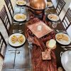 farm table copper theme