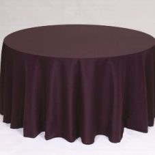 Eggplant Poly linen