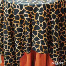 Giraffe pattern linen