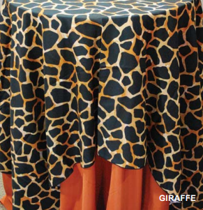 Giraffe pattern linen