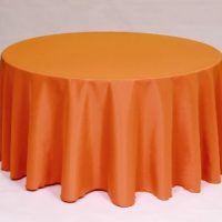 Orange Poly linen